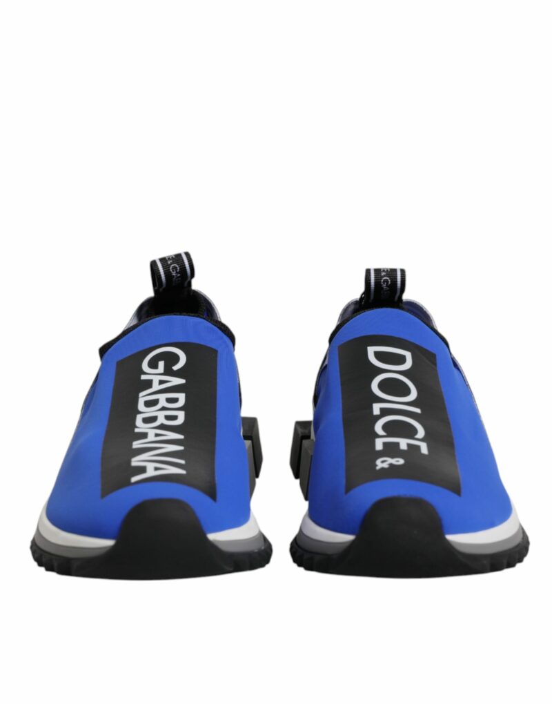 Dolce & Gabbana Blue Logo Low Top Sorrento Sneakers Shoes - Image 2