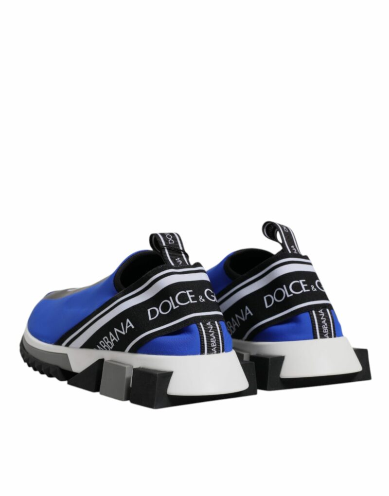 Dolce & Gabbana Blue Logo Low Top Sorrento Sneakers Shoes - Image 5
