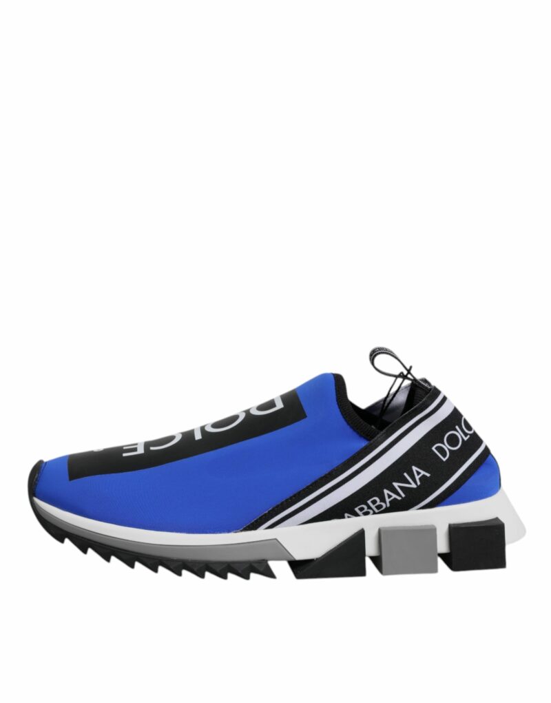 Dolce & Gabbana Blue Logo Low Top Sorrento Sneakers Shoes - Image 6