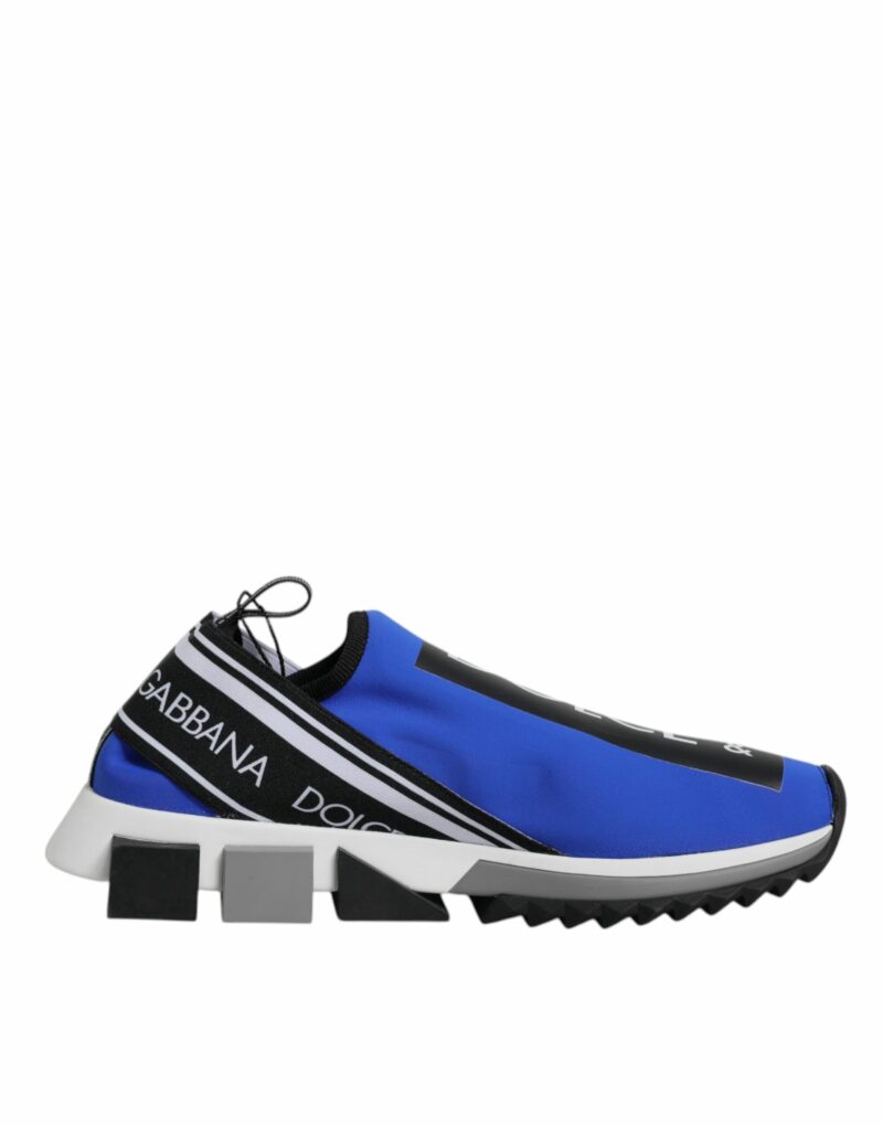 Dolce & Gabbana Blue Logo Low Top Sorrento Sneakers Shoes - Image 7