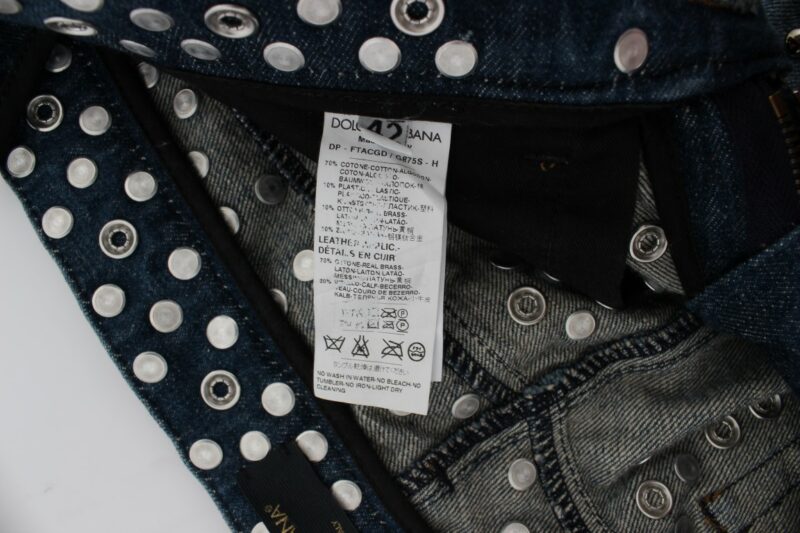 Dolce & Gabbana Enchanted Sicily Crystal Embellished Jeans - Image 6