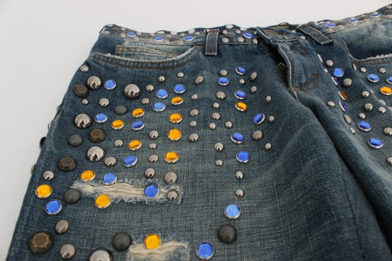 Dolce & Gabbana Enchanted Sicily Crystal Embellished Jeans - Image 7