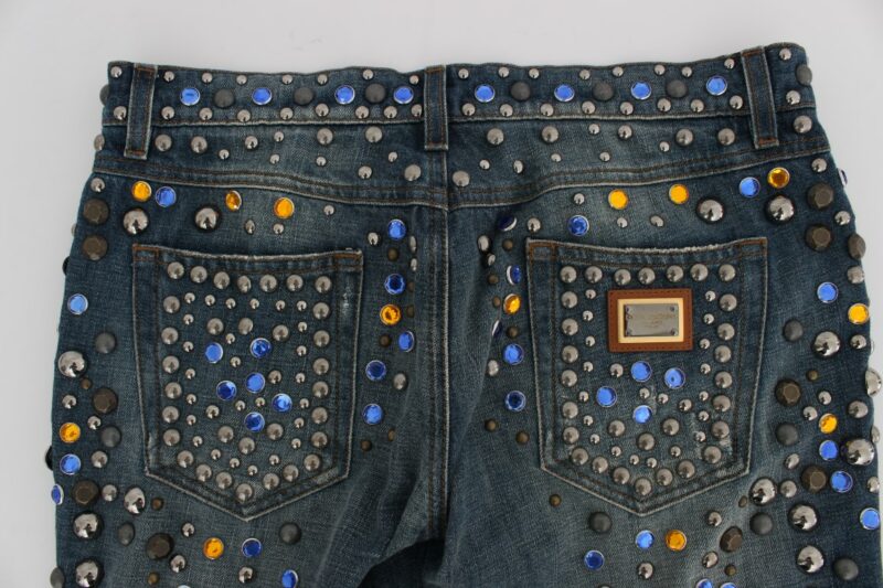 Dolce & Gabbana Enchanted Sicily Crystal Embellished Jeans - Image 8