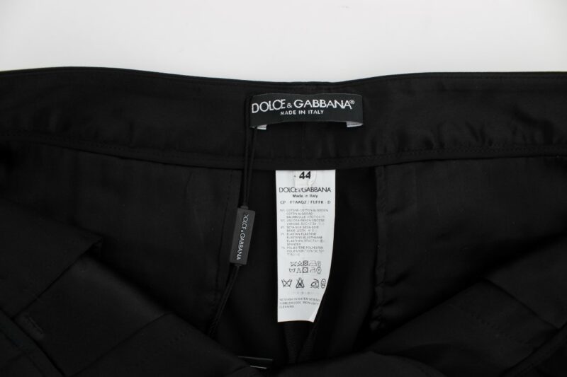 Dolce & Gabbana Elegant Black Torero Capri Pants - Image 6
