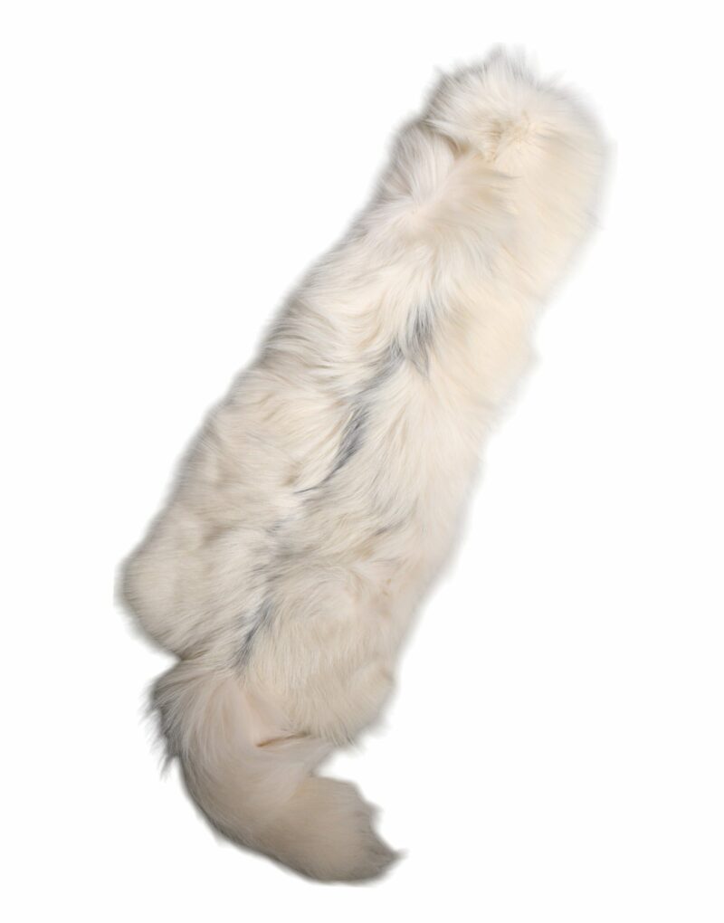 Dolce & Gabbana White Fox Fur Neck Wrap Warmer Winter Scarf - Image 3