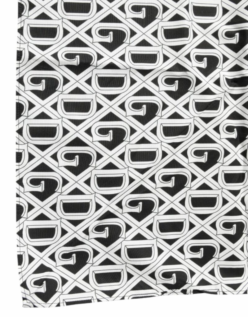 Dolce & Gabbana White Logo Monogram Cotton Bandana Scarf - Image 4