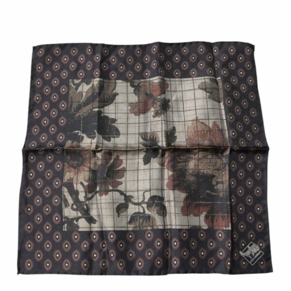 Dolce & Gabbana Multicolor Floral Fantasy Handkerchief Scarf
