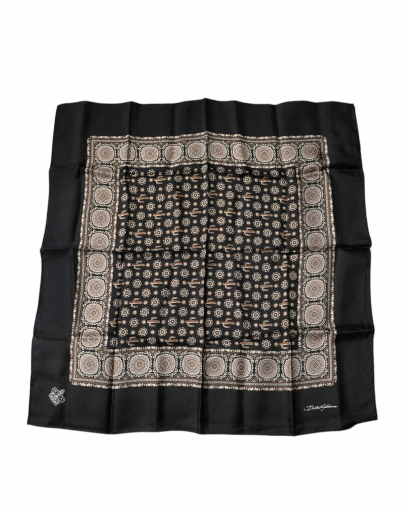 Dolce & Gabbana Multicolor Cactus Square Handkerchief Scarf