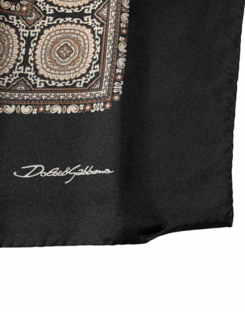 Dolce & Gabbana Multicolor Cactus Square Handkerchief Scarf - Image 3
