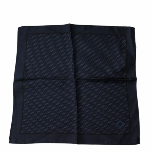 Dolce & Gabbana Dark Blue Fantasy Square Handkerchief Scarf