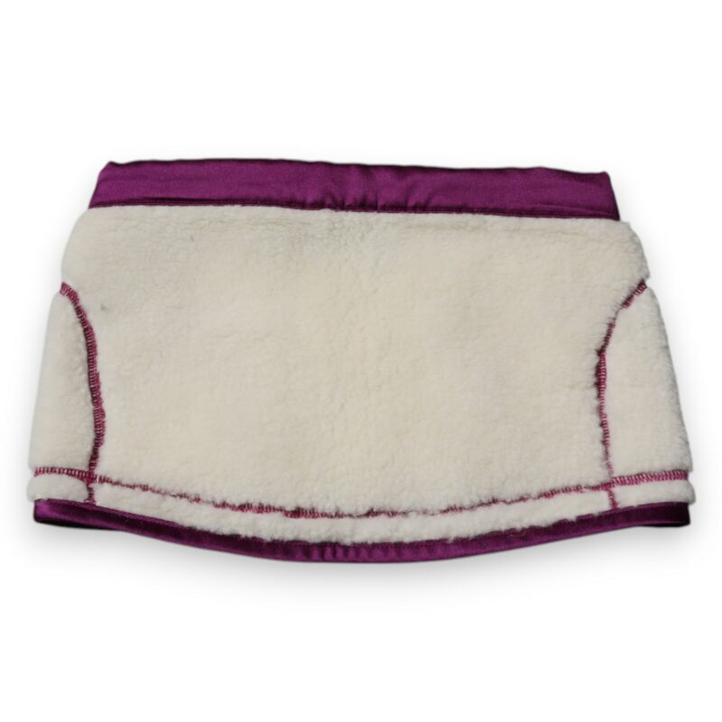 Dolce & Gabbana White Purple Cashmere Fleece Neck Warmer Scarf - Image 5