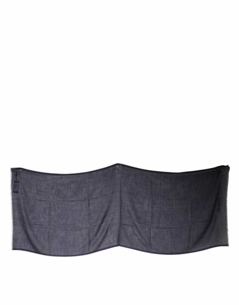 Dolce & Gabbana Black Cashmere Foulard Neck Wrap Shawl Scarf - Image 3