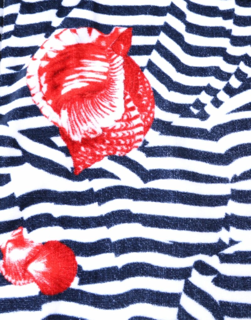 Dolce & Gabbana Multicolor Stripes Seashells Beach Towel - Image 3