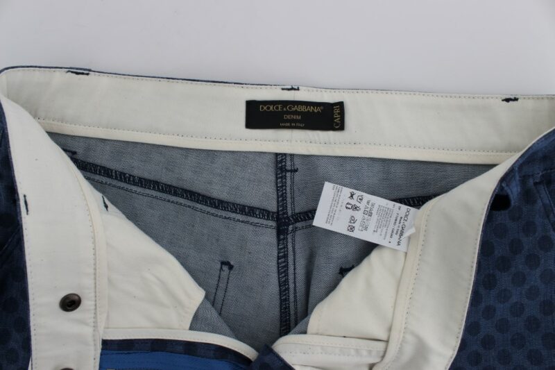 Dolce & Gabbana Polka Dotted Capri Stretch Jeans - Image 7