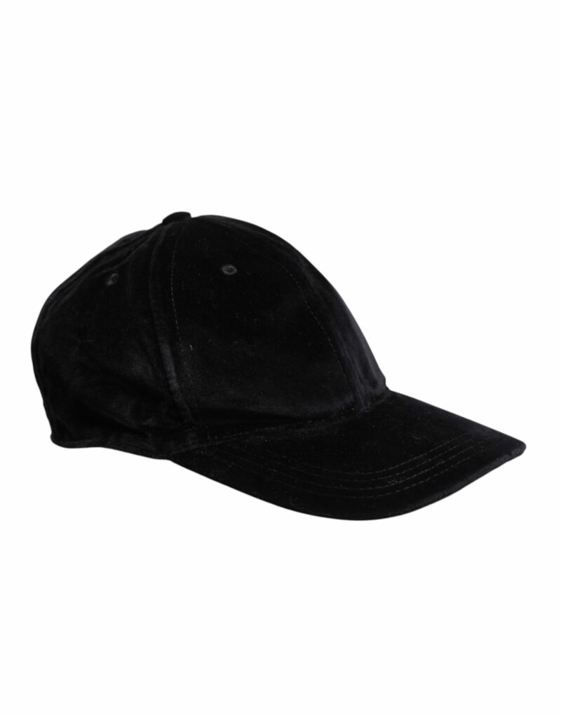 Dolce & Gabbana Black Cotton 6 Panels Baseball Cap - Image 3