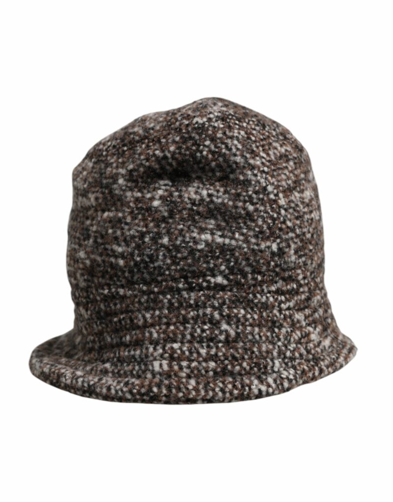 Dolce & Gabbana Brown Alpaca Wool Woven Bucket Hat - Image 2