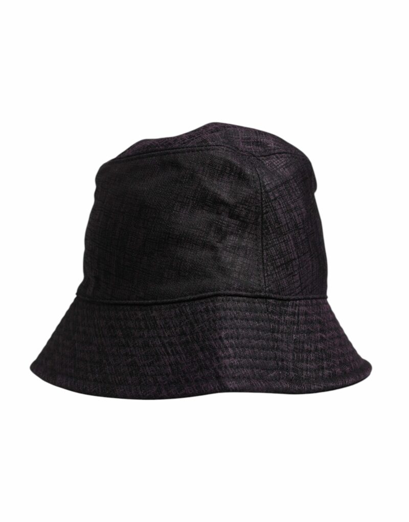 Dolce & Gabbana Black Wide Brim Nylon Bucket Hat - Image 2