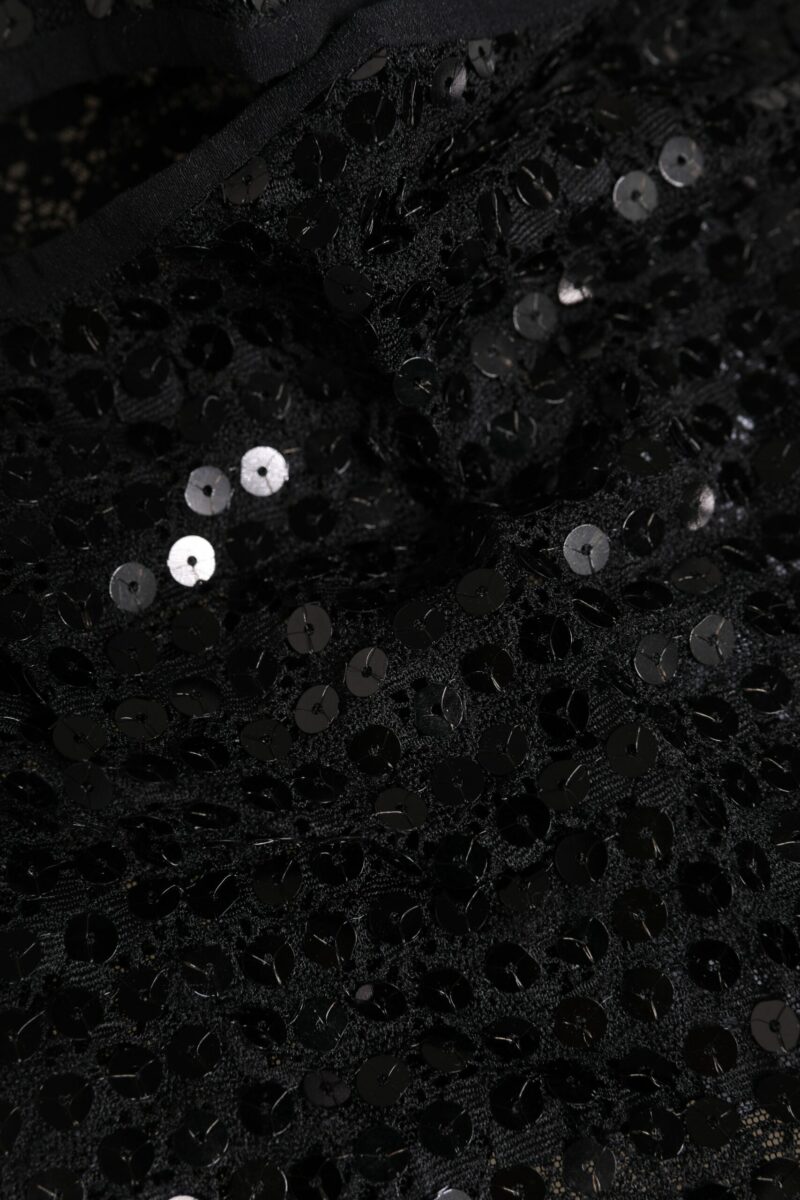 Dolce & Gabbana Black Sequined Nylon Ski Mask Balaclava Hat - Image 5