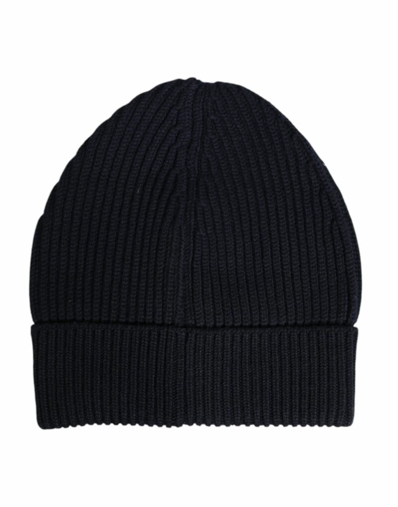Dolce & Gabbana Black Cashmere Knitted Winter Beanie Hat - Image 2