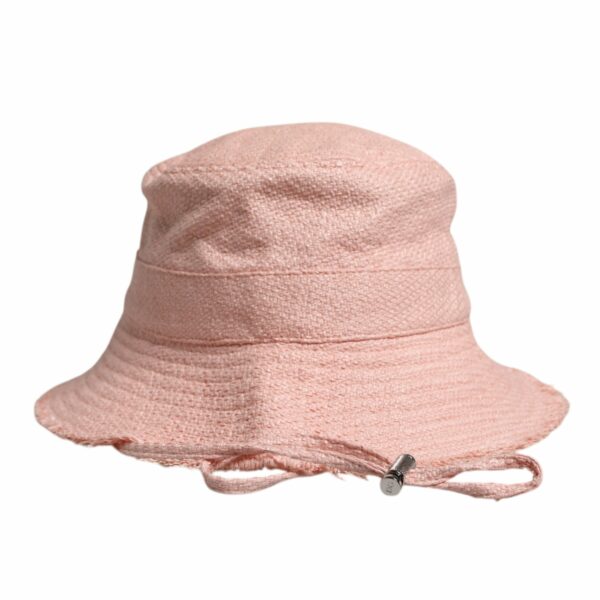 Dolce & Gabbana Pink Cotton Wide Brim Bucket Hat