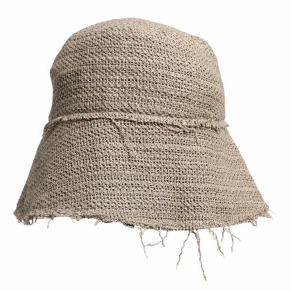 Dolce & Gabbana Beige Linen Wide Brim Bucket Hat