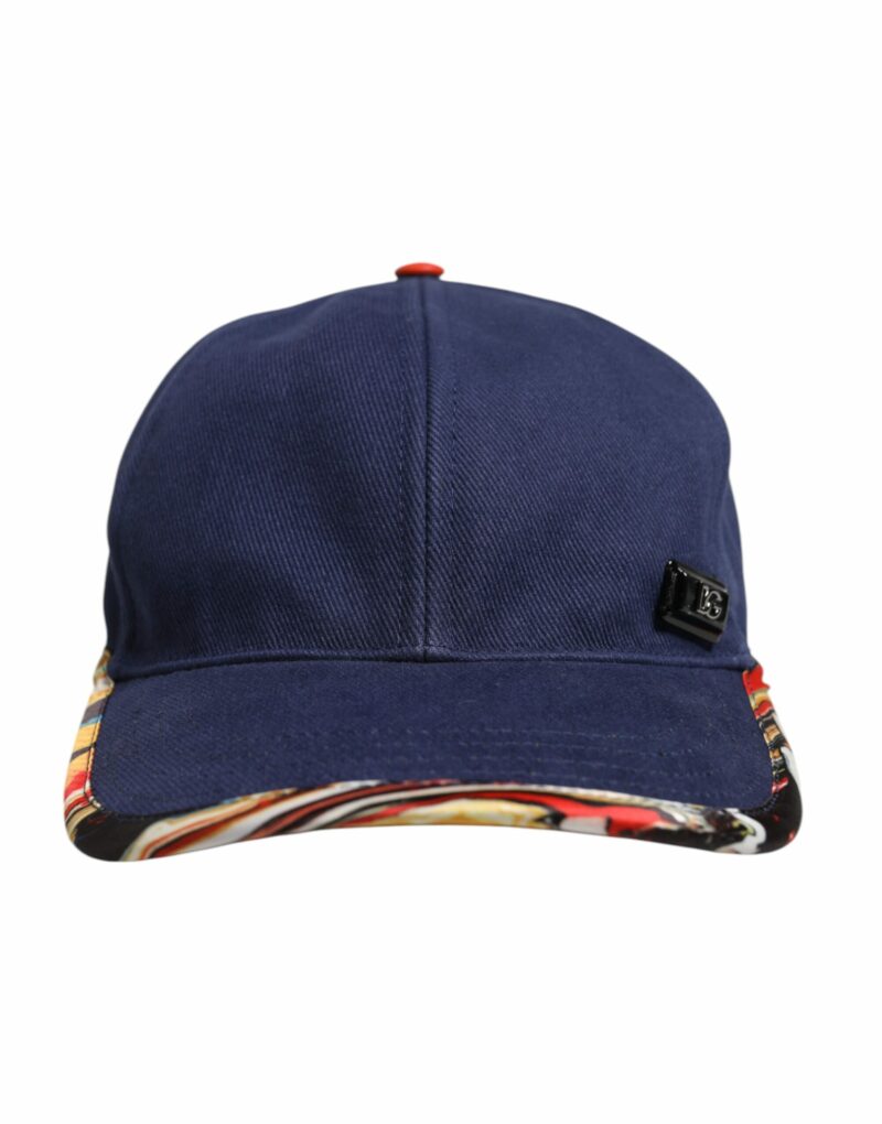 Dolce & Gabbana Blue Cotton 6 Panels Baseball Cap - Image 2