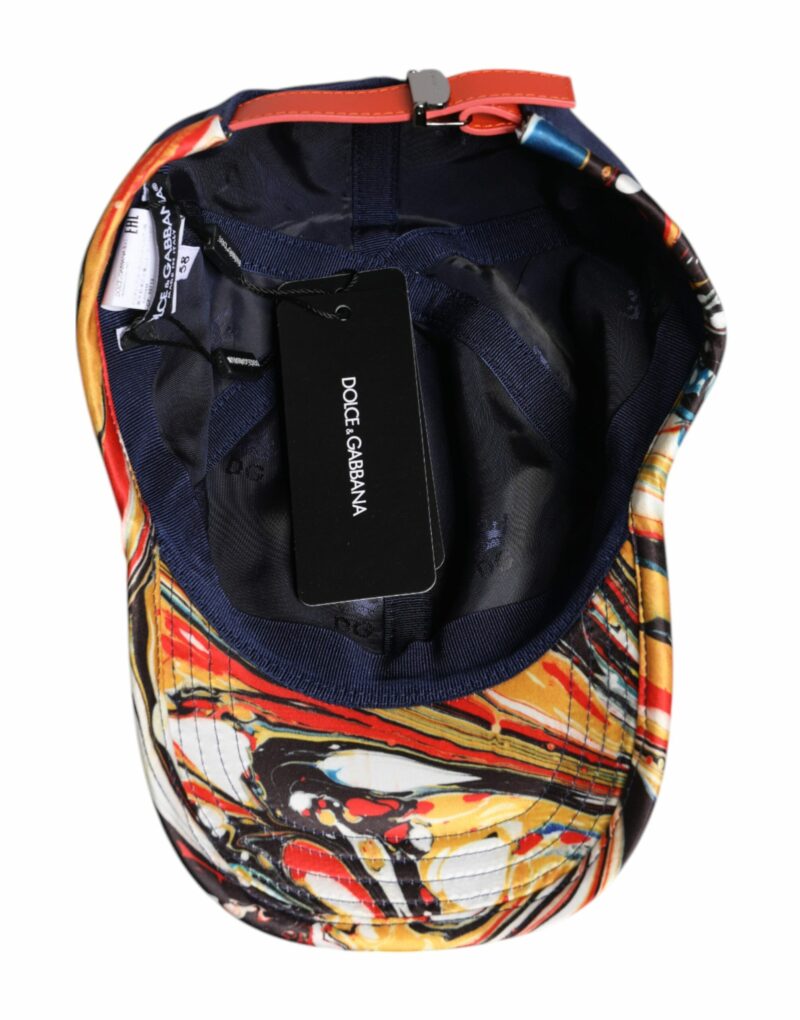 Dolce & Gabbana Blue Cotton 6 Panels Baseball Cap - Image 7