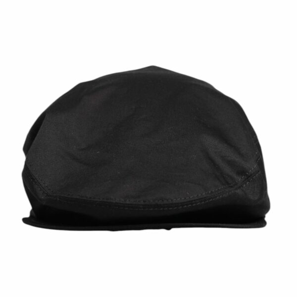 Dolce & Gabbana Black Cotton Newsboy Capello Cabbie Hat