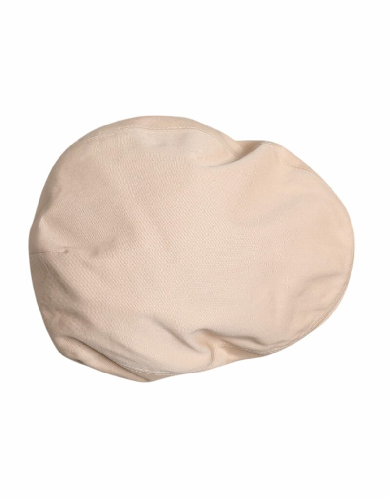 Dolce & Gabbana Beige Cotton Newsboy Capello Cabbie Hat - Image 6