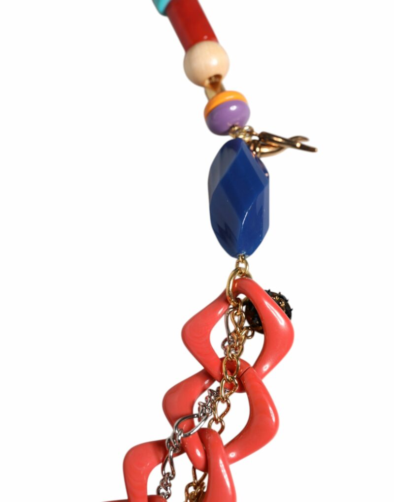 Dolce & Gabbana Multicolor Embellished Waist Chain Belt - Image 4