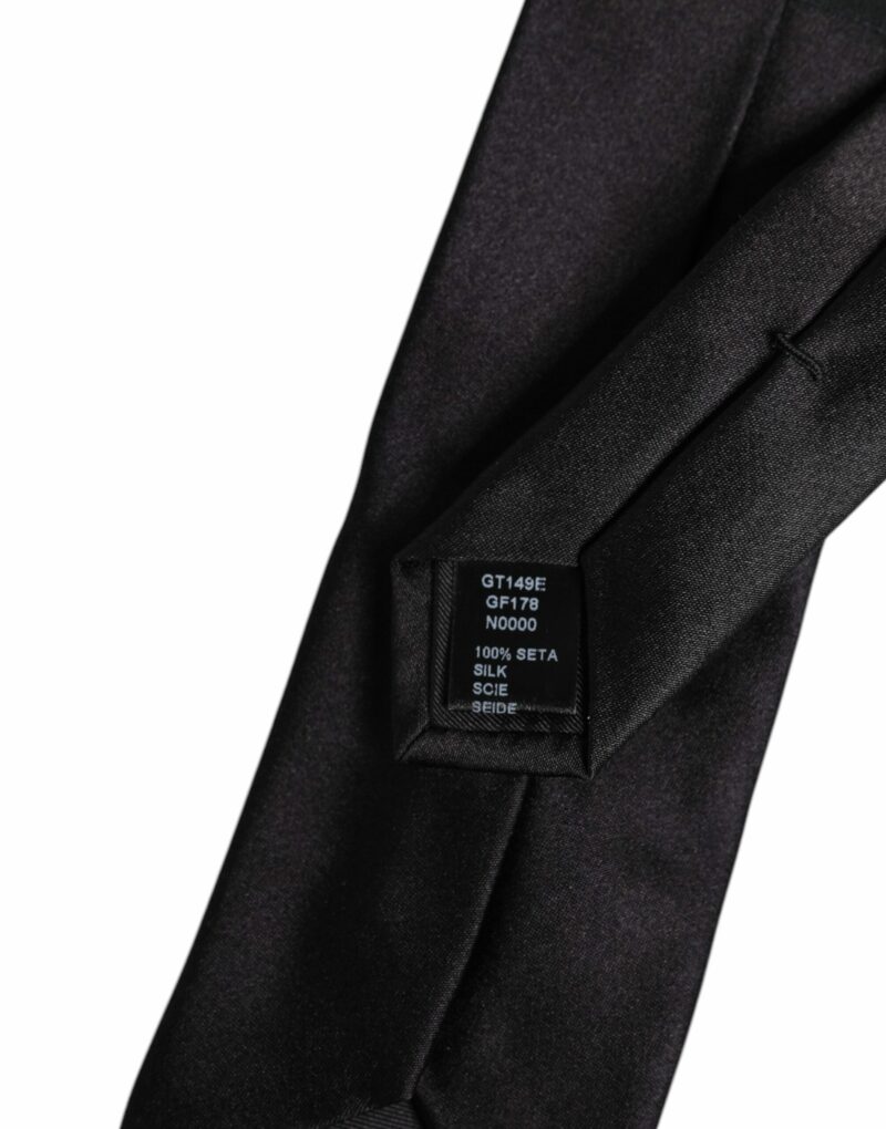 Dolce & Gabbana Black Pins Embellished Adjustable Necktie Tie - Image 8