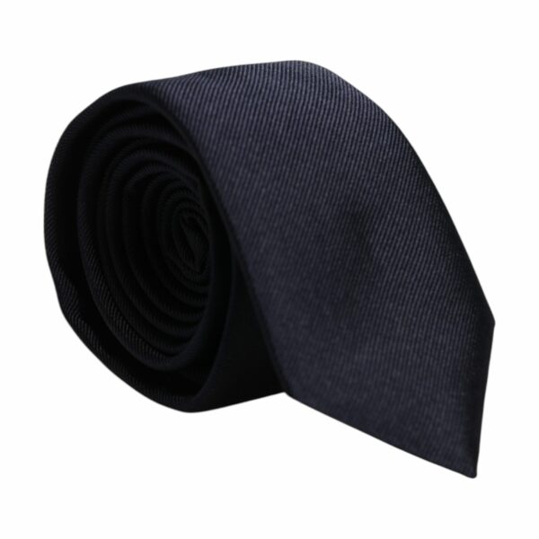 Dolce & Gabbana Dark Blue Silk Adjustable Necktie Tie