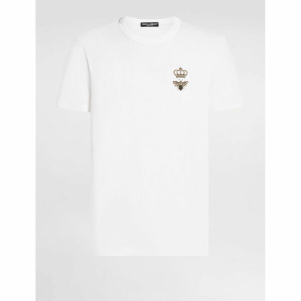 Dolce & Gabbana White Cotton T-Shirt