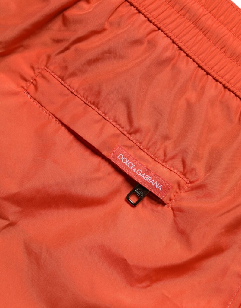 Dolce & Gabbana Orange Polyester Beachwear Shorts 2Pc Swimwear - Image 4