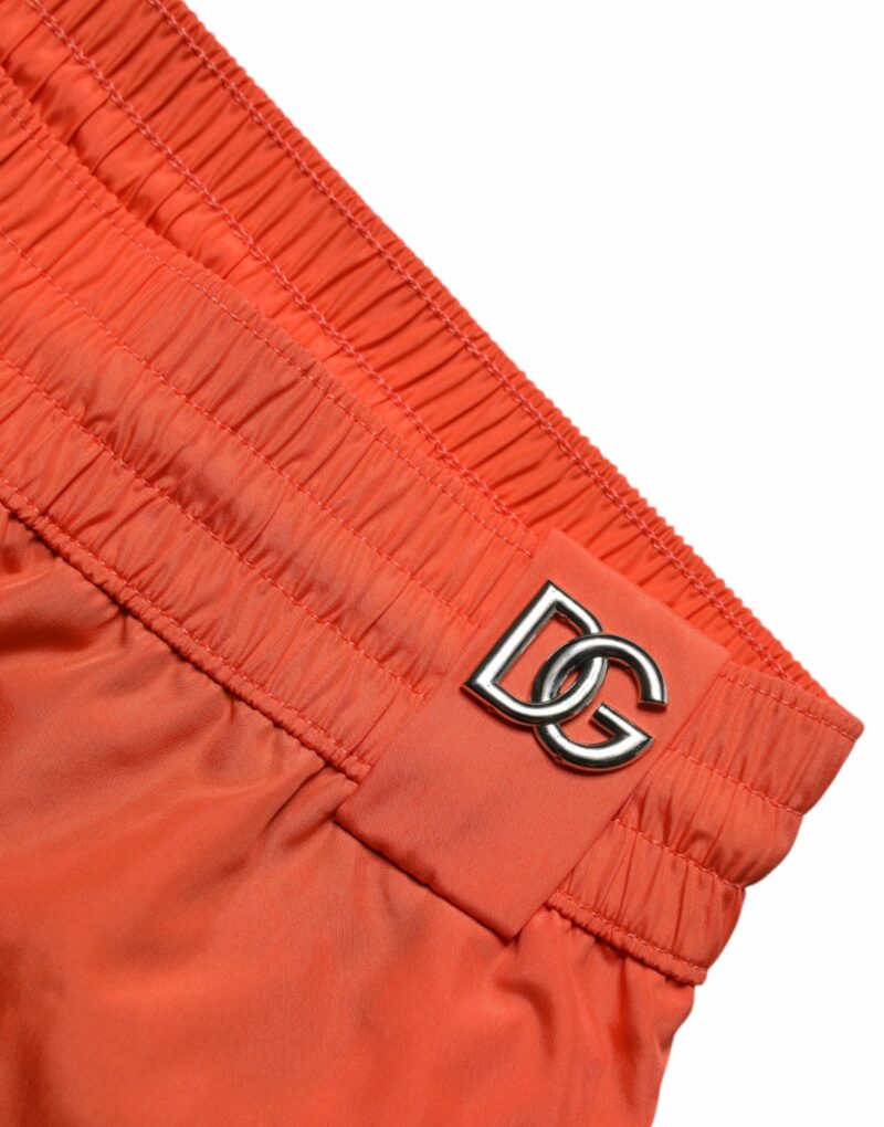 Dolce & Gabbana Orange Polyester Beachwear Shorts 2Pc Swimwear - Image 5