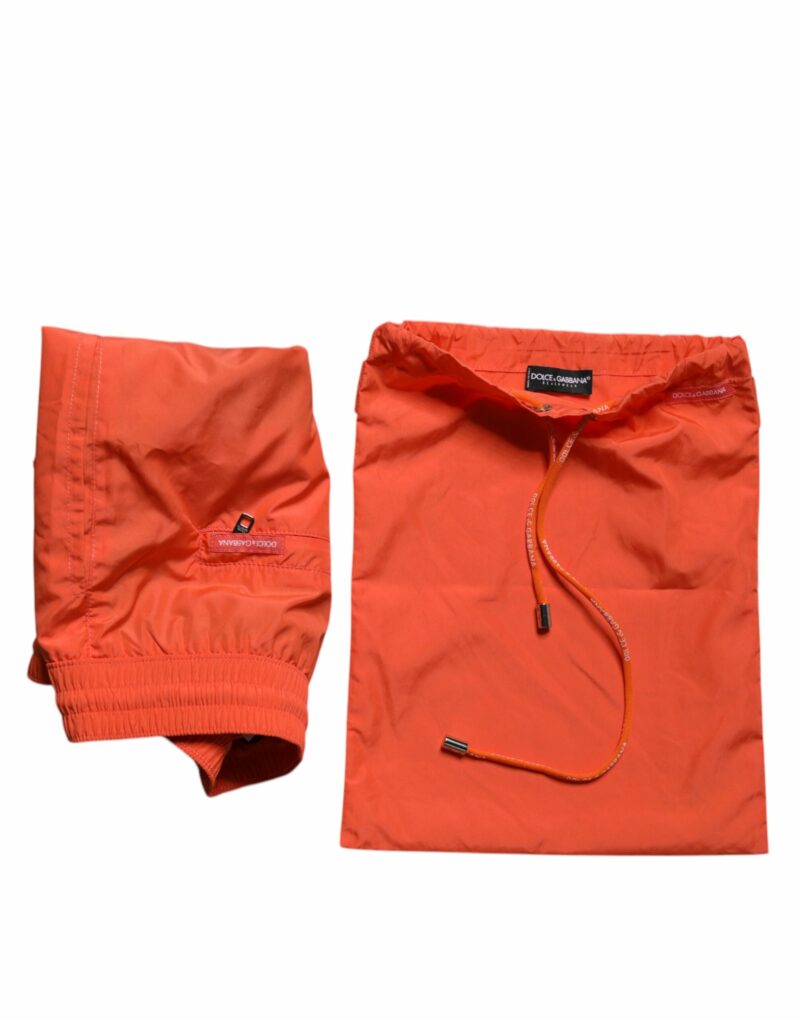 Dolce & Gabbana Orange Polyester Beachwear Shorts 2Pc Swimwear - Image 7