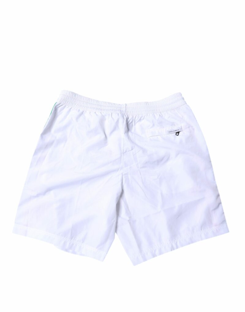 Dolce & Gabbana White Stripes Beachwear Shorts 2 Pc Swimwear - Image 4