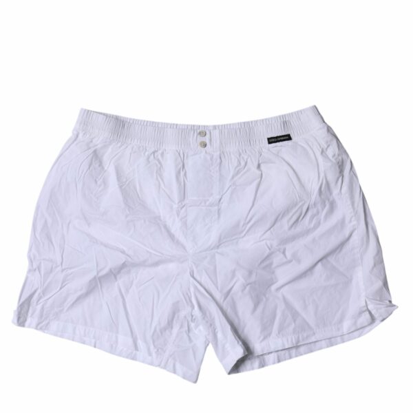 Dolce & Gabbana White Cotton Men Boxer Shorts Underwear