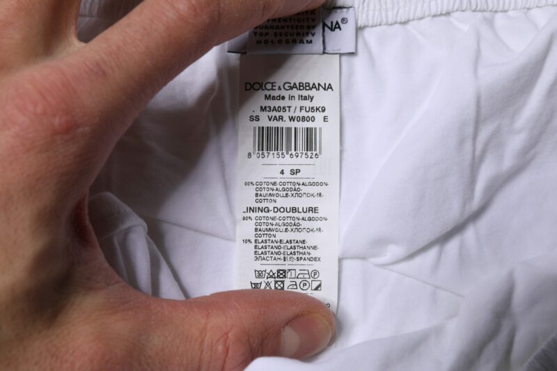 Dolce & Gabbana White Cotton Men Boxer Shorts Underwear - Image 5