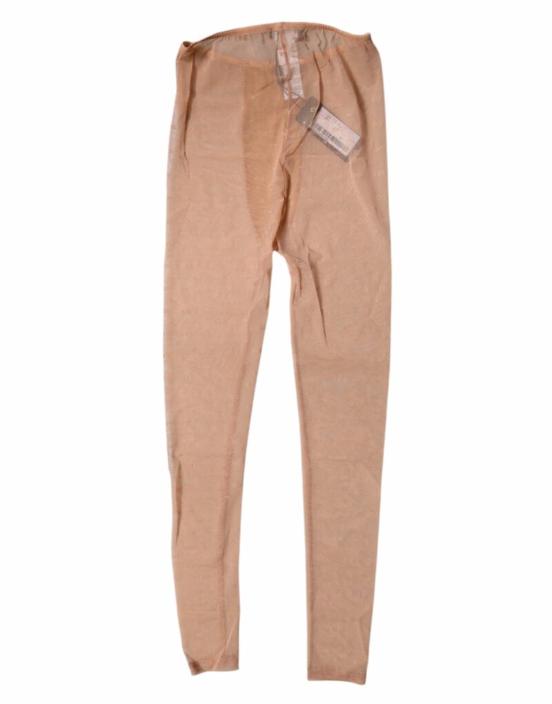 Dolce & Gabbana Nude Beige Logo Lace Lingerie Pants Underwear - Image 4