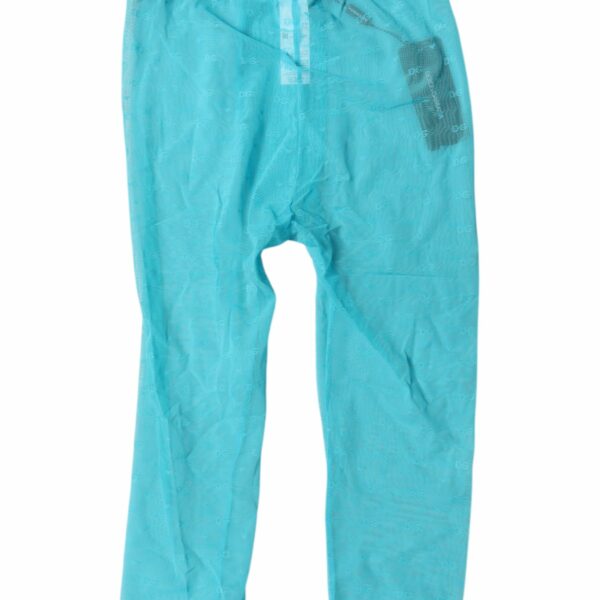 Dolce & Gabbana Light Blue DG Logo Nylon Cropped Tights Underwear