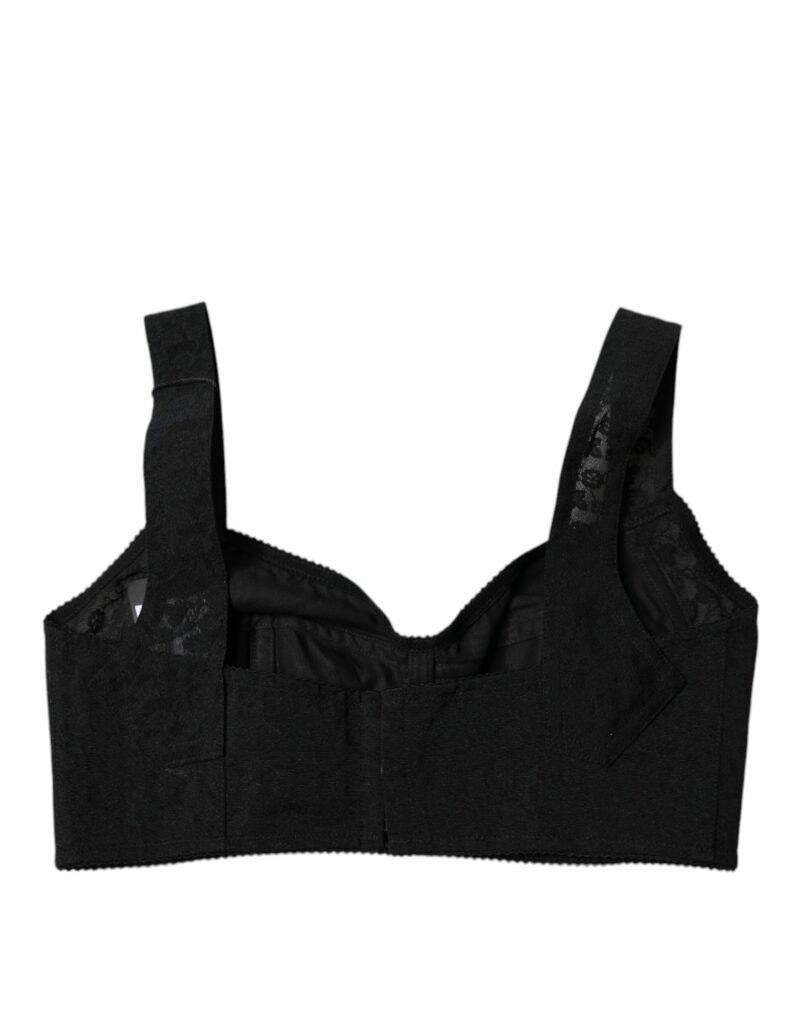 Dolce & Gabbana Black Nylon Balconcino Brassiere Underwear - Image 4