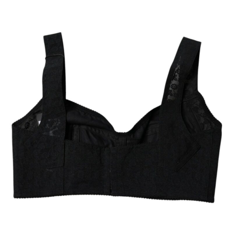 Dolce & Gabbana Black Nylon Balconcino Brassiere Underwear - Image 5