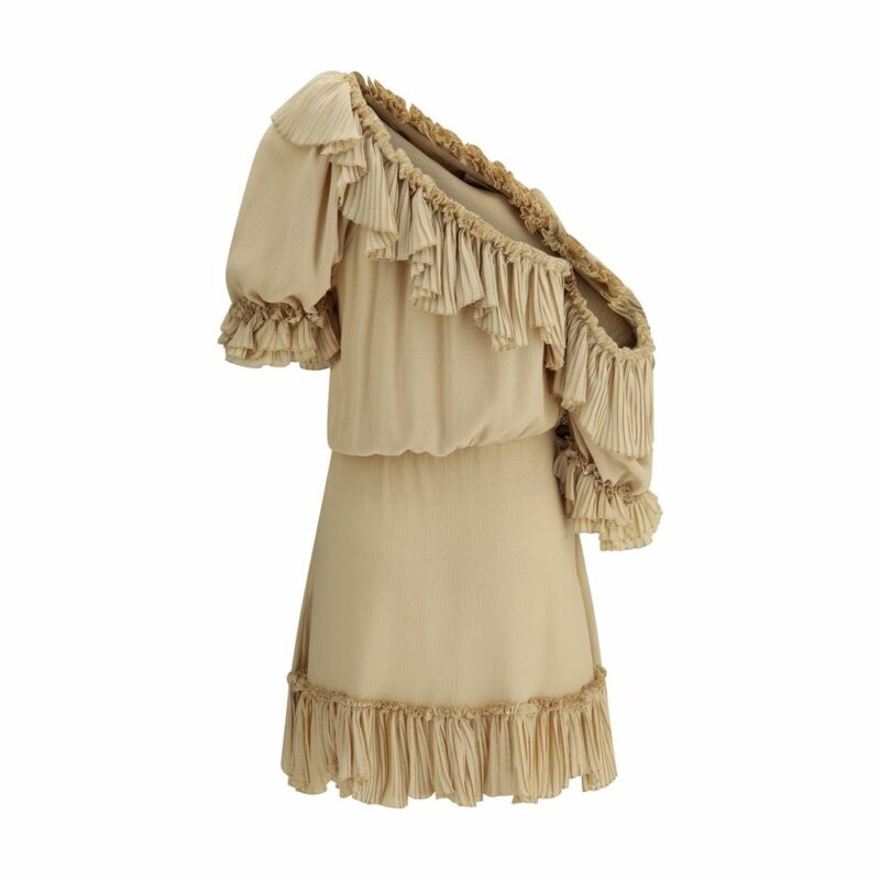 Saint Laurent One-shoulder silk Dress - Image 2