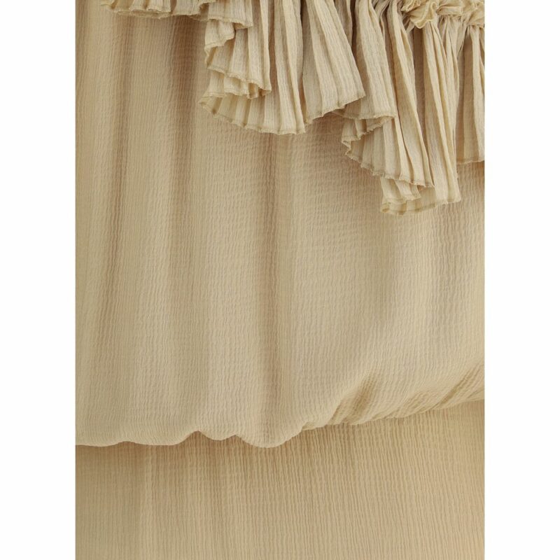 Saint Laurent One-shoulder silk Dress - Image 3