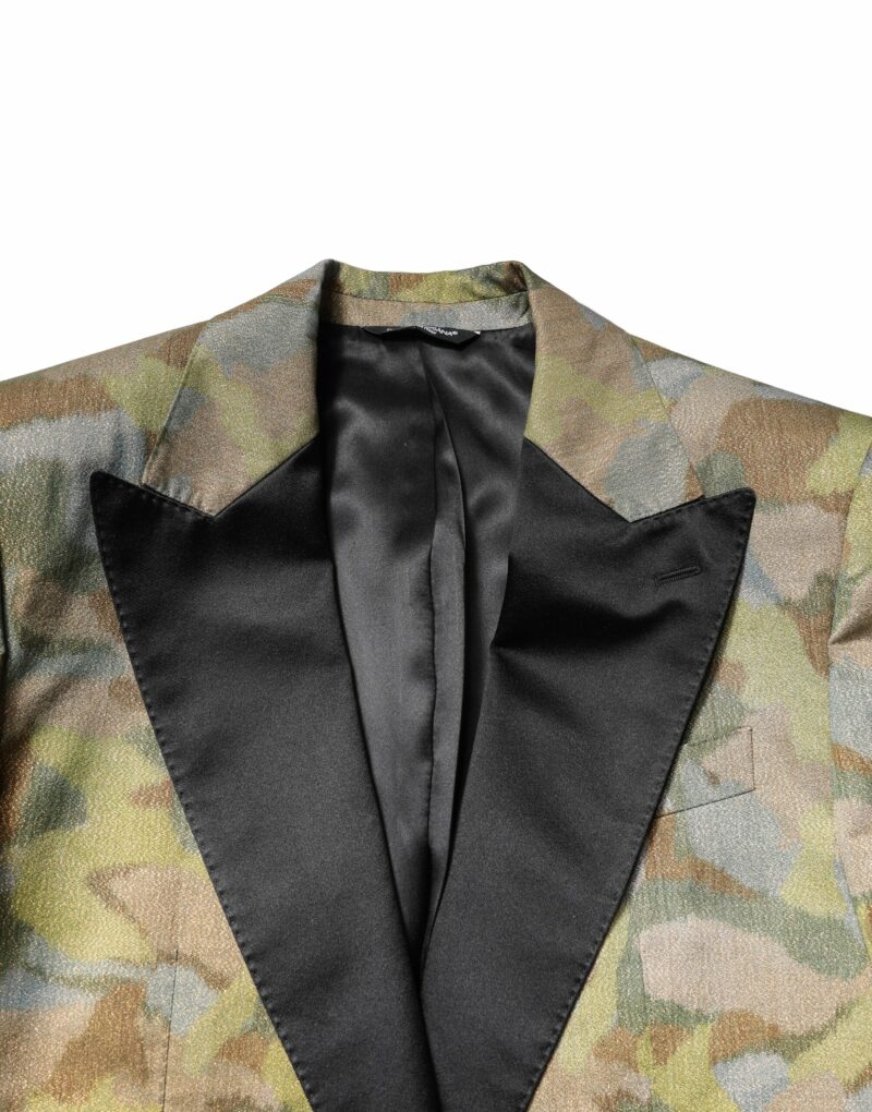 Dolce & Gabbana Multicolor Camouflage SICILIA 3 Piece Suit - Image 8