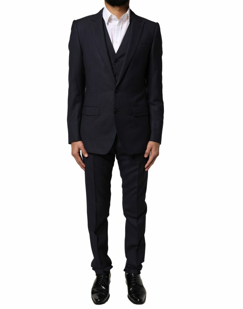 Dolce & Gabbana Black Fantasy MARTINI 3 Piece Formal Suit - Image 2