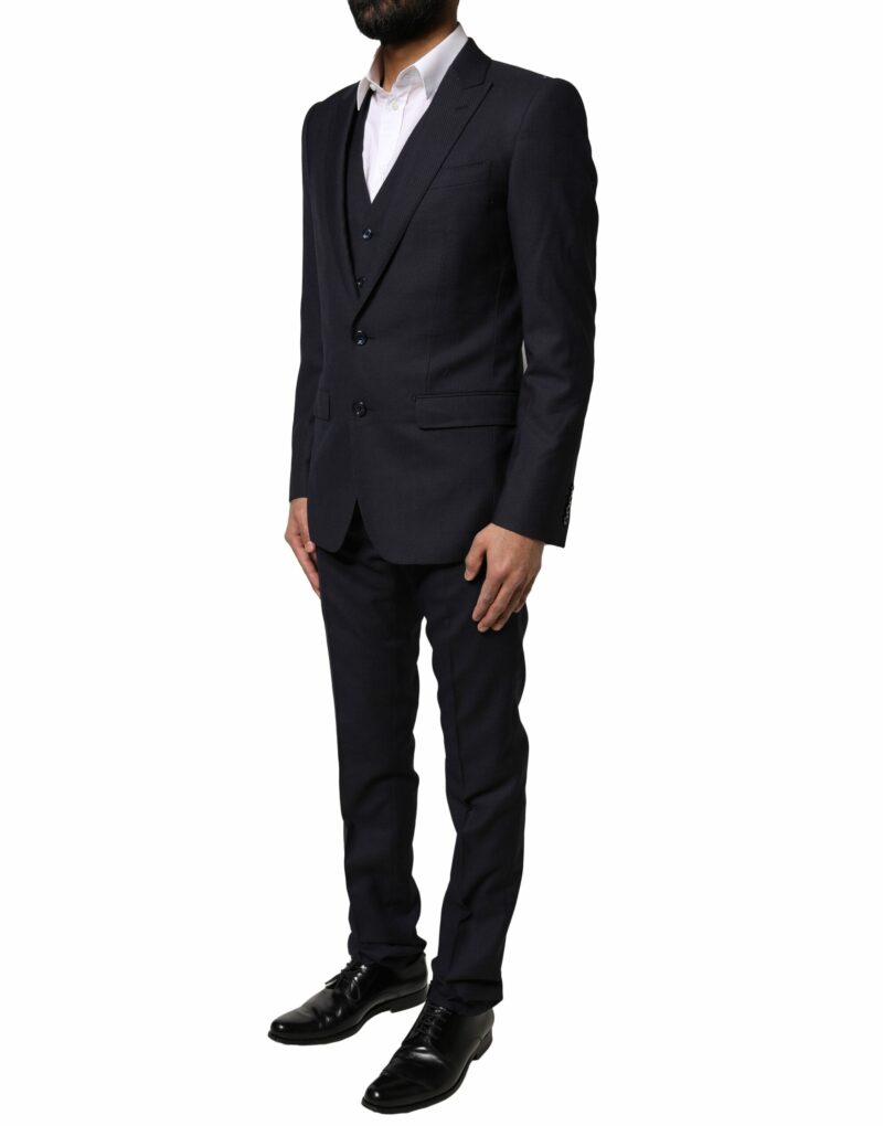 Dolce & Gabbana Black Fantasy MARTINI 3 Piece Formal Suit - Image 3