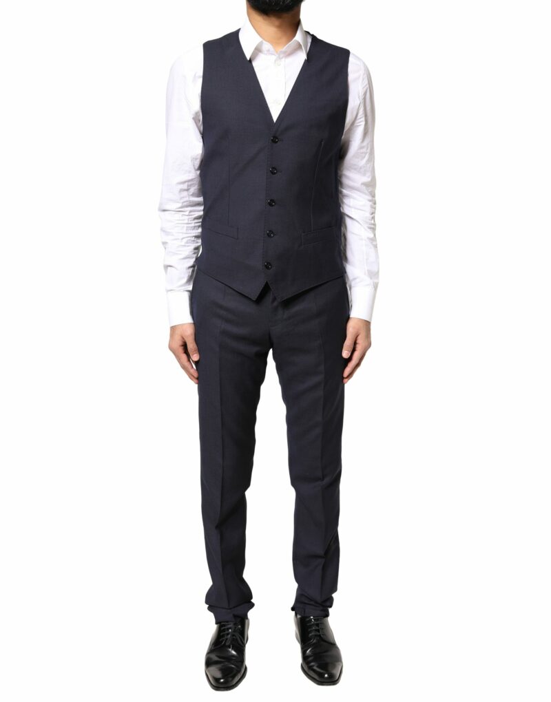 Dolce & Gabbana Black Fantasy MARTINI 3 Piece Formal Suit - Image 5