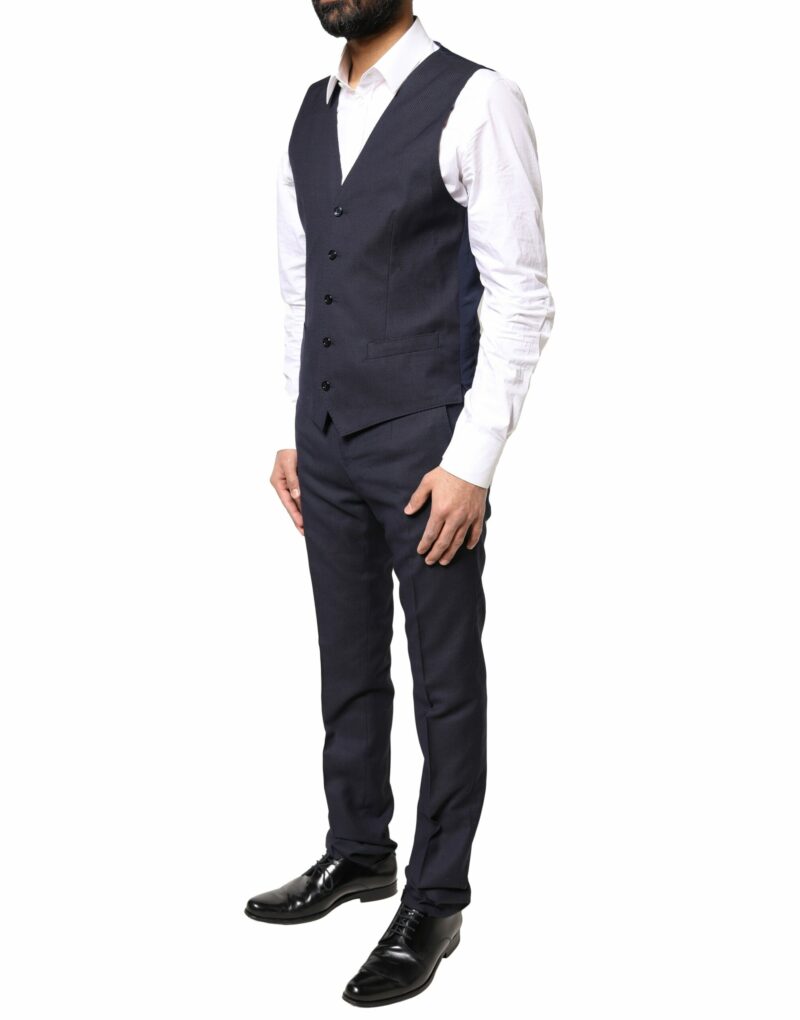 Dolce & Gabbana Black Fantasy MARTINI 3 Piece Formal Suit - Image 6